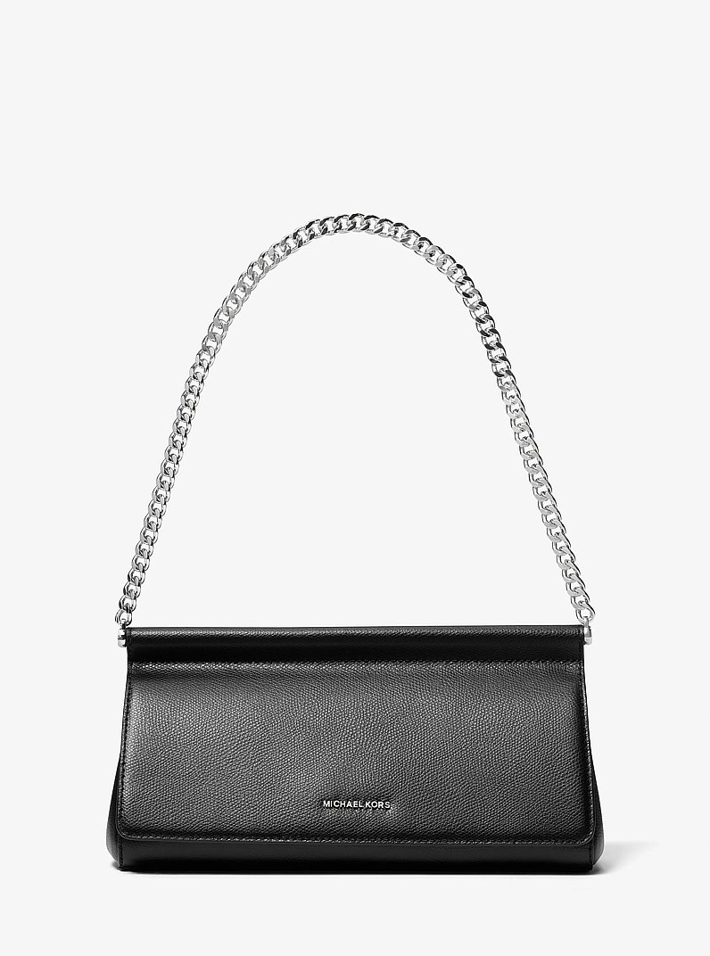 Pochette Carmine mediano de piel in NEGRO | Michael Kors