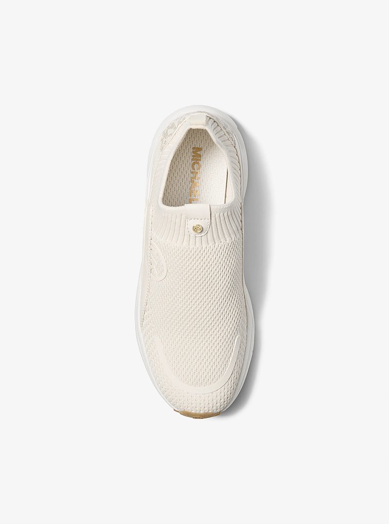 Pantofi sport Sami din tricot elastic in CREM | Michael Kors