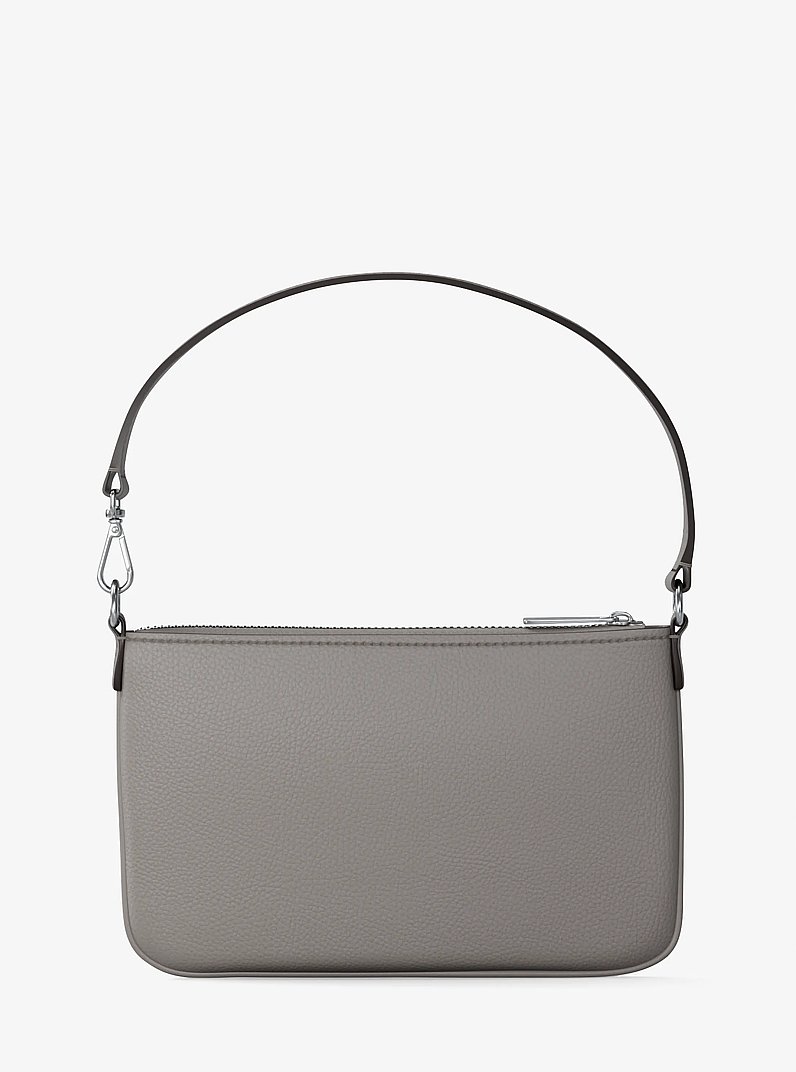 Petite pochette-bracelet Jet Set convertible en cuir grain&eacute; in GRIS PERLE | Michael Kors