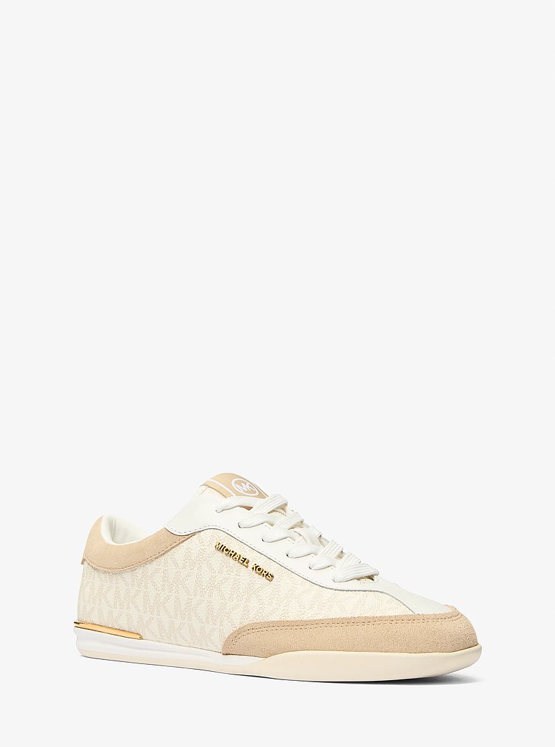 Nolan Signature Logo Sneaker  in EGGSHELL MULTI | Michael Kors