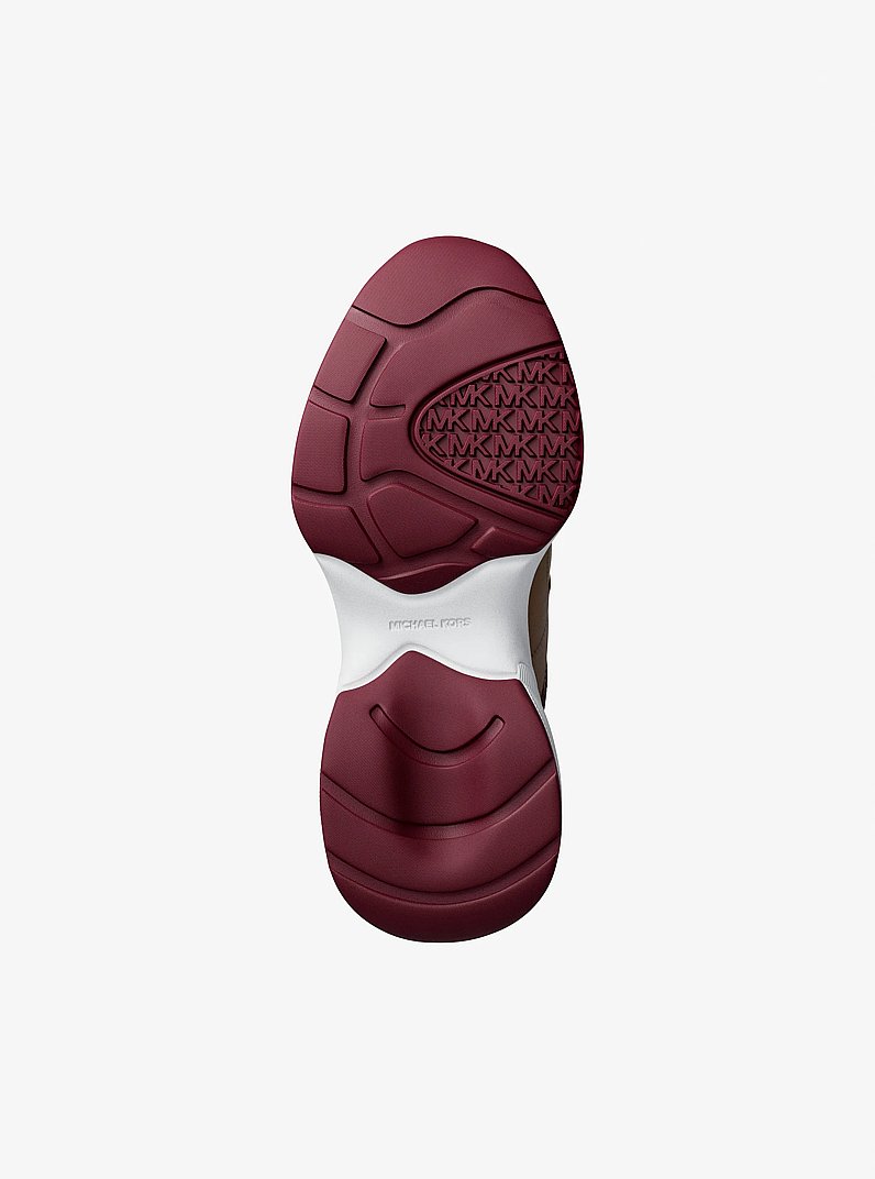 Espadrille Kaia en mat&eacute;riaux multiples in BORDEAUX | Michael Kors