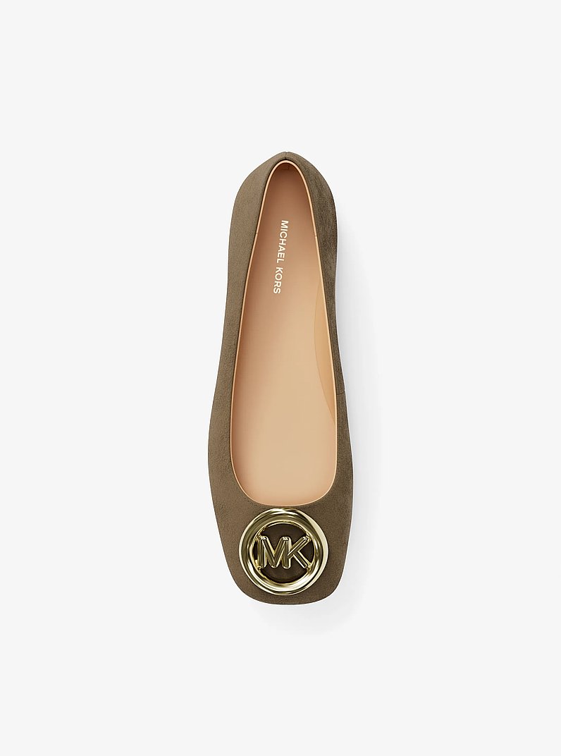 Milan Suede Ballet Flat in HUSK | Michael Kors