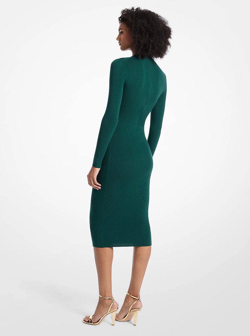 michael kors bodycon dress Stretch Wool Blend Mock Neck in DARK EMERALD Kors collection Bridesmaid Dress, Velvet Dress FALL 26 It’s designed with a Talla:6