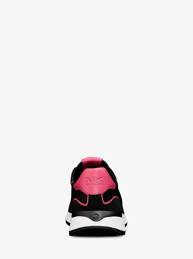 Dax Mixed-Media Trainer in DK RASPBERRY | Michael Kors