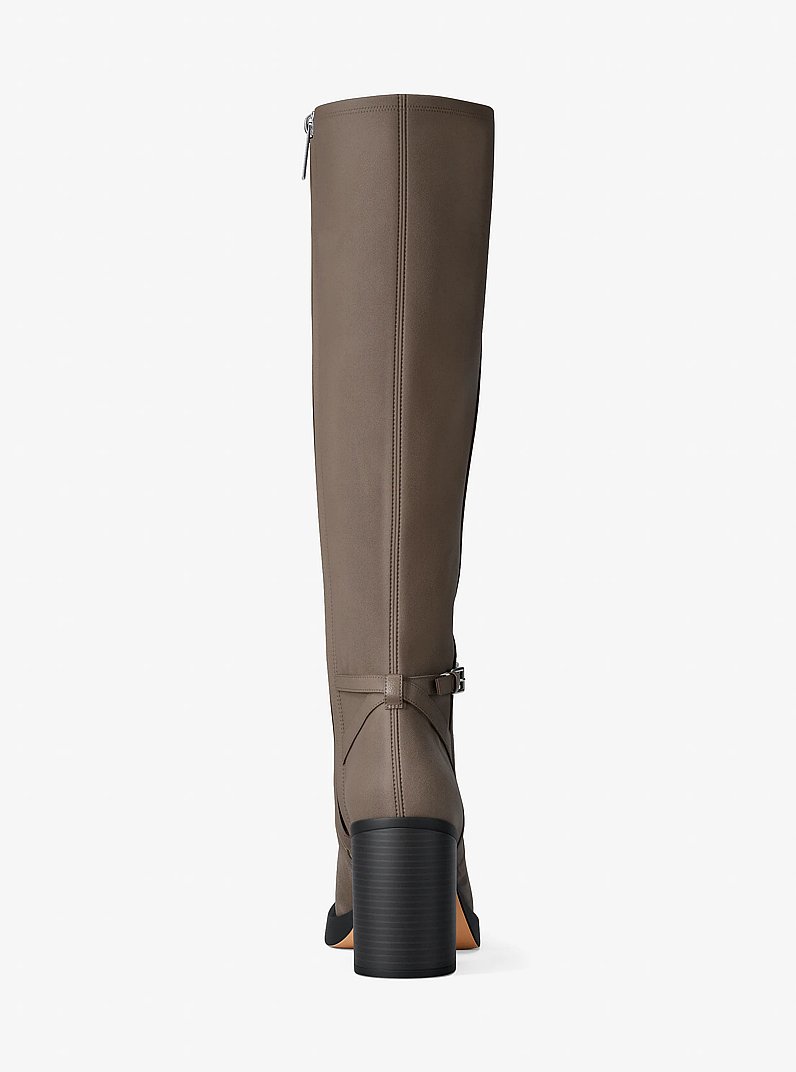 Kacey Polyester Microsuede Boot in MUSHROOM | Michael Kors