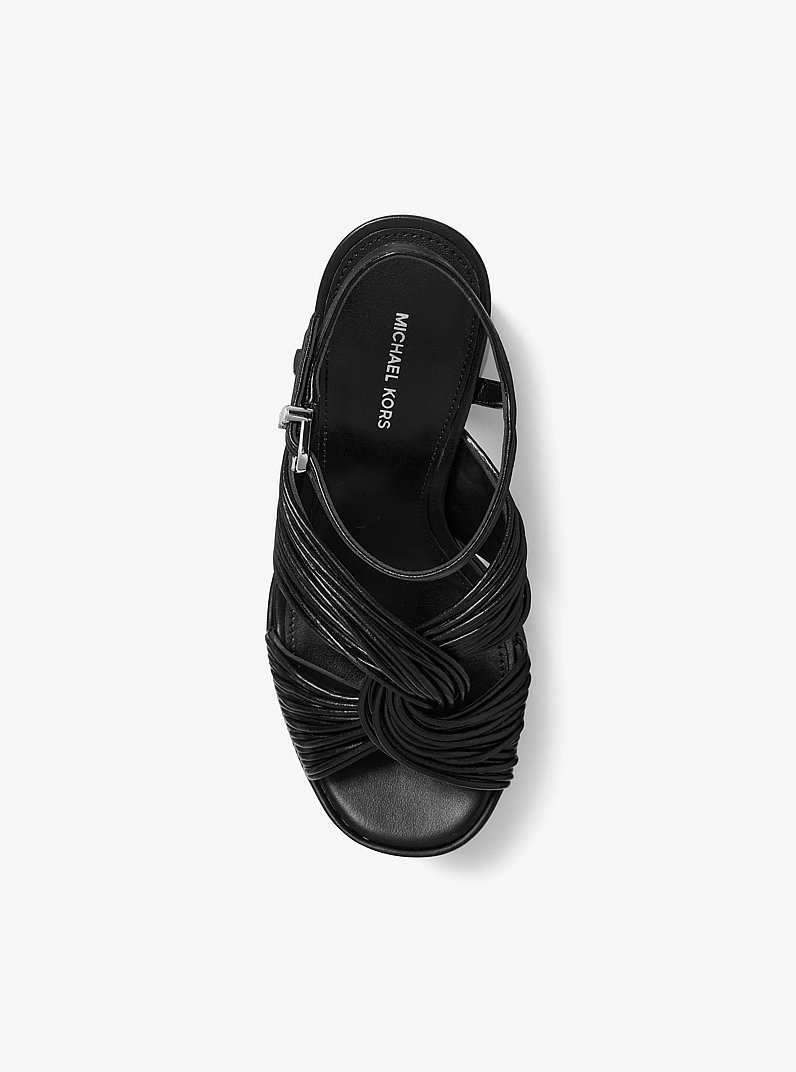 Alessia Platform Sandal in BLACK | Michael Kors