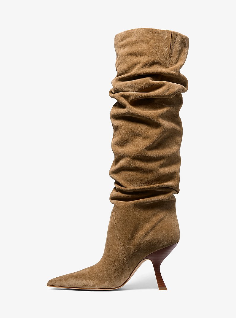Luna Suede Boot in CAMEL | Michael Kors