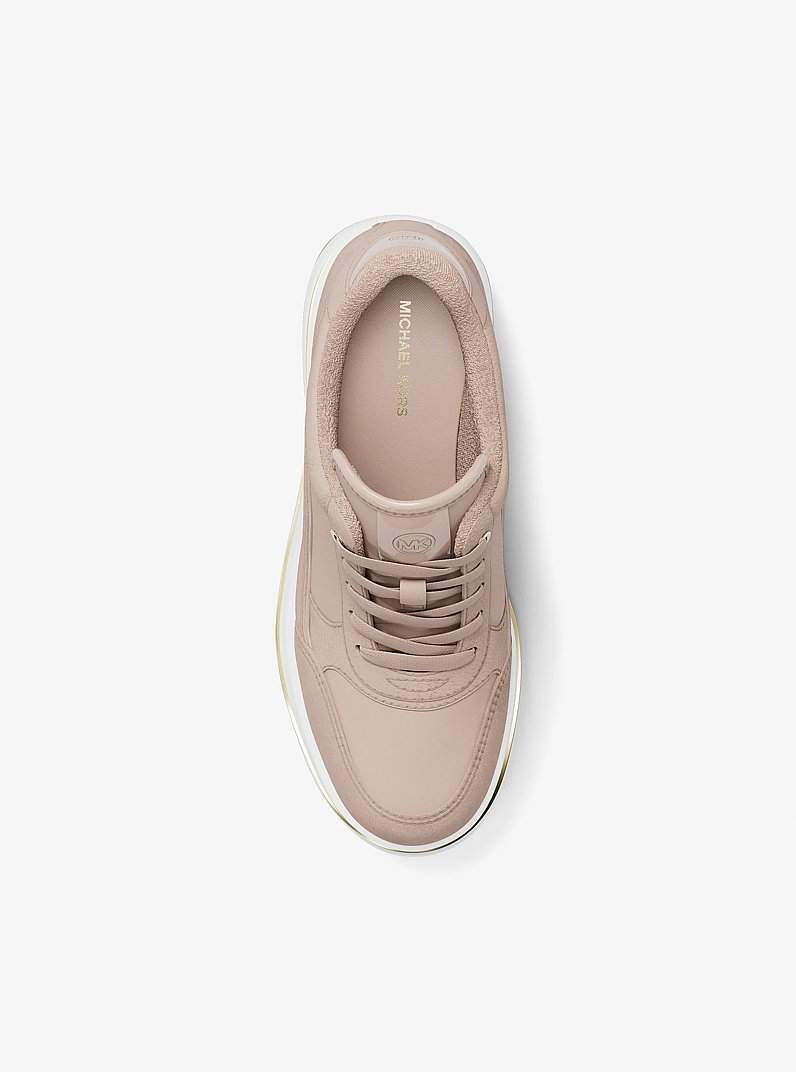 Emmy Leather Trainer in SOFT PINK | Michael Kors