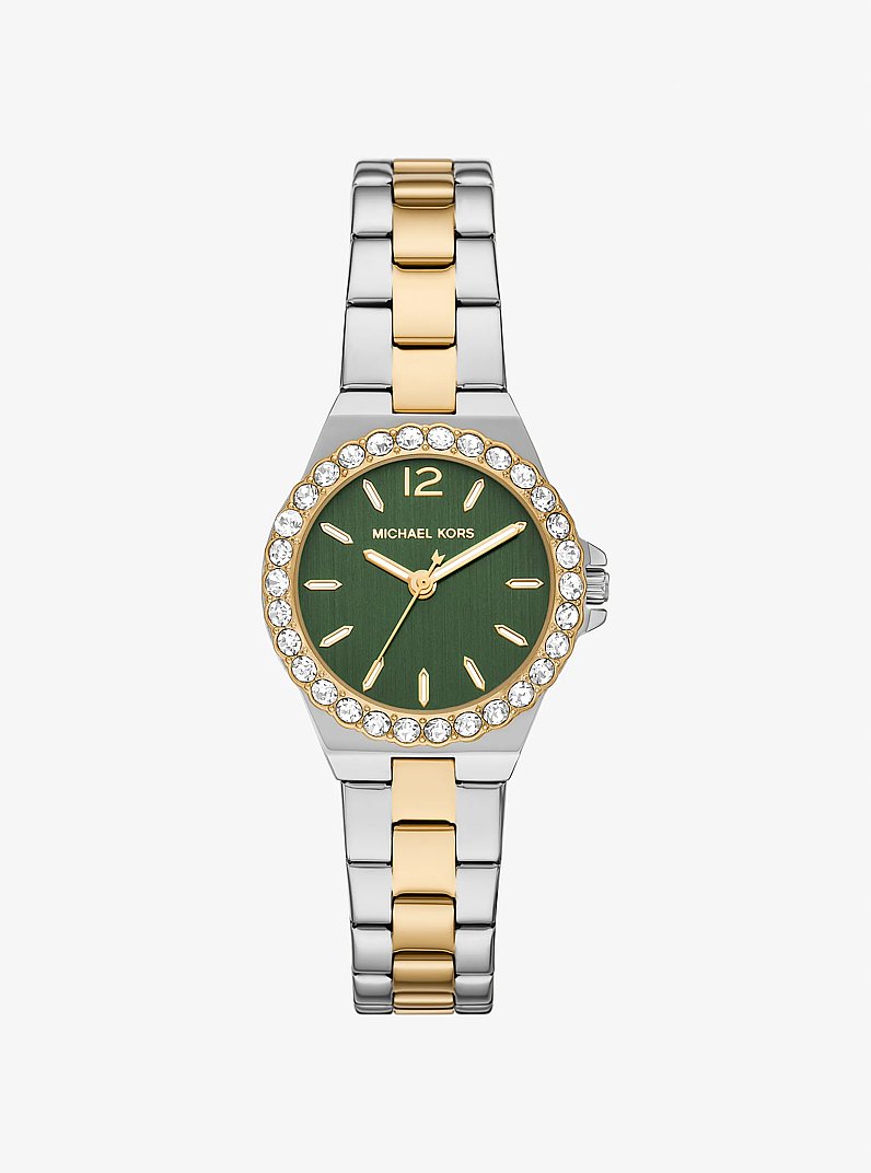 Reloj Lennox mini en dos tonos con pav&eacute; in BITONO | Michael Kors