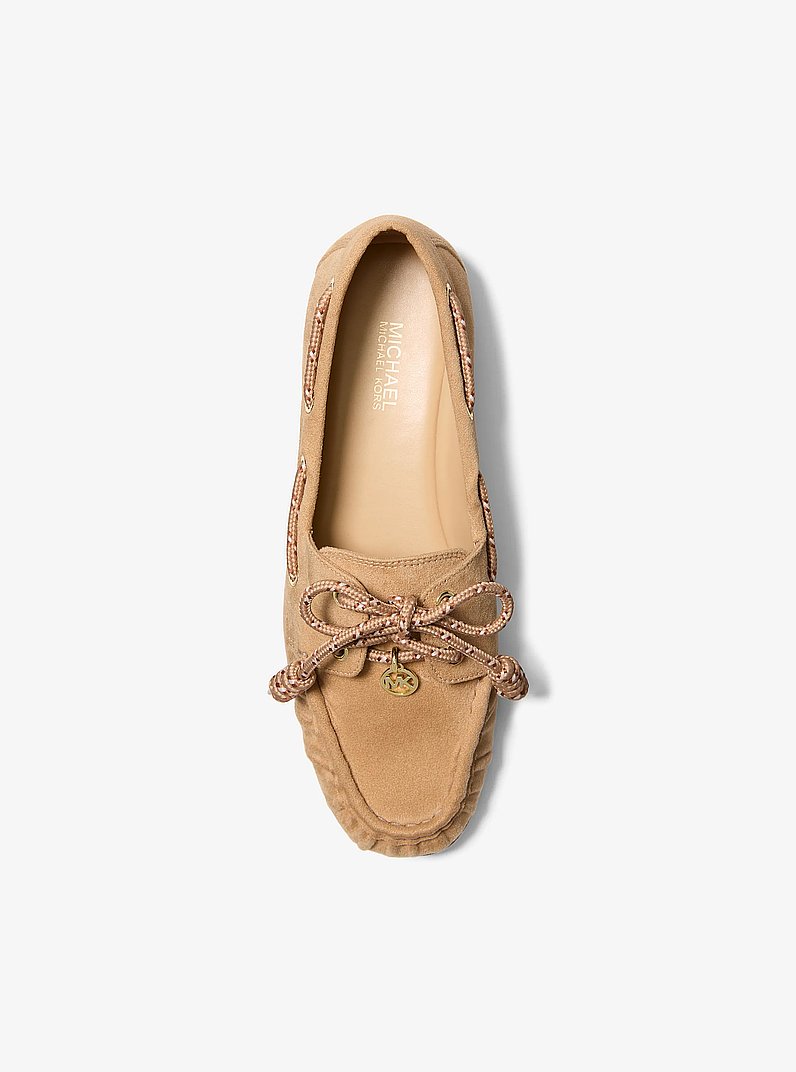 Demi Microsuede Mocassin in CAMEL | Michael Kors