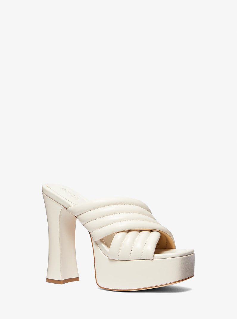 Portia Quilted Leather Platform Sandal