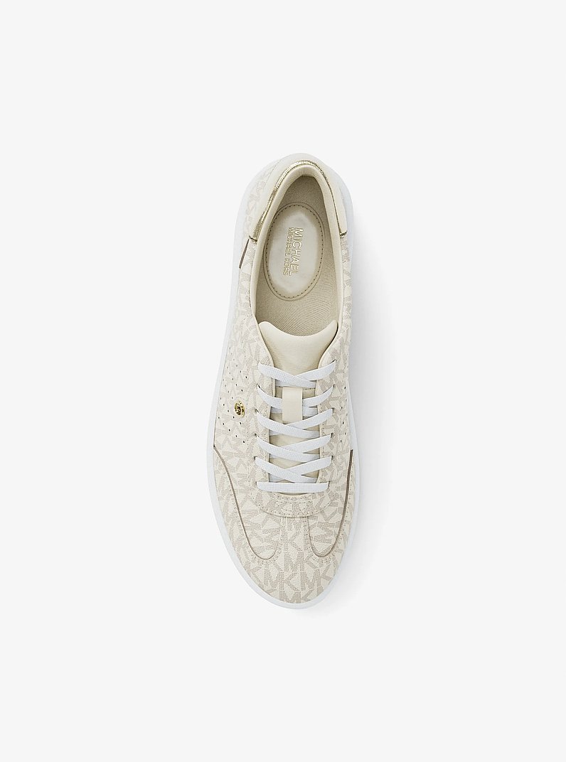 Scotty Signature Logo Sneaker in VANILLA COMBO | Michael Kors