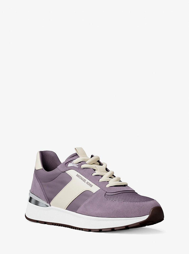 Remy Mixed-Media Trainer in LILAC | Michael Kors