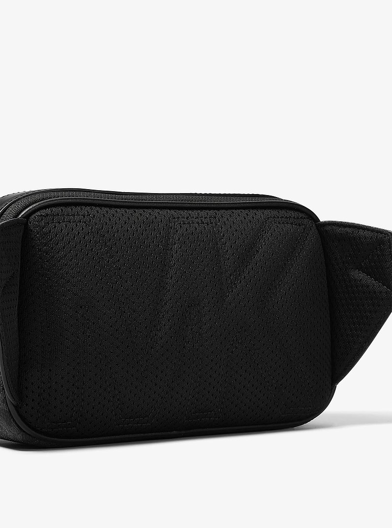 Ri&ntilde;onera bandolera Hudson peque&ntilde;a con logotipos in NEGRO | Michael Kors