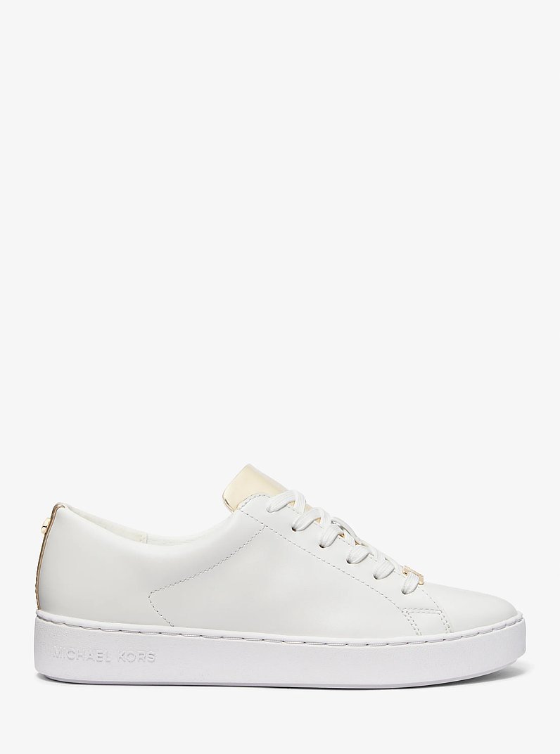 Keaton Two-Tone Sneaker in PALE GOLD | Michael Kors