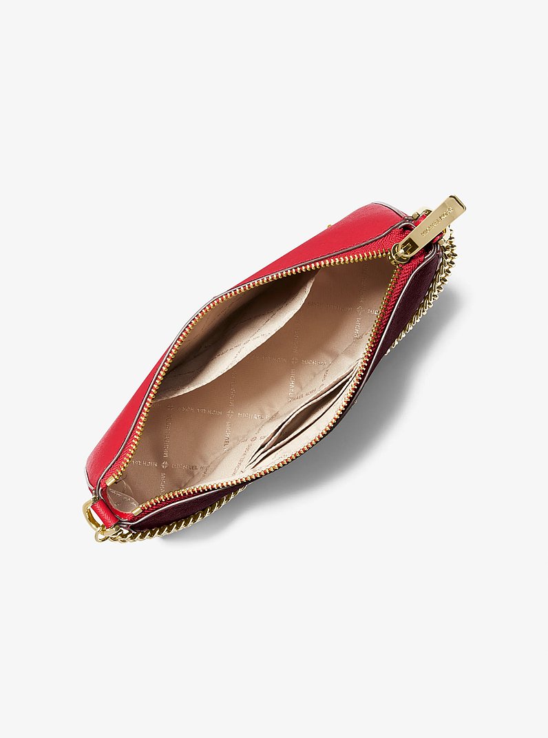 Medium Saffiano Leather Shoulder Bag and Card Case Gift Set