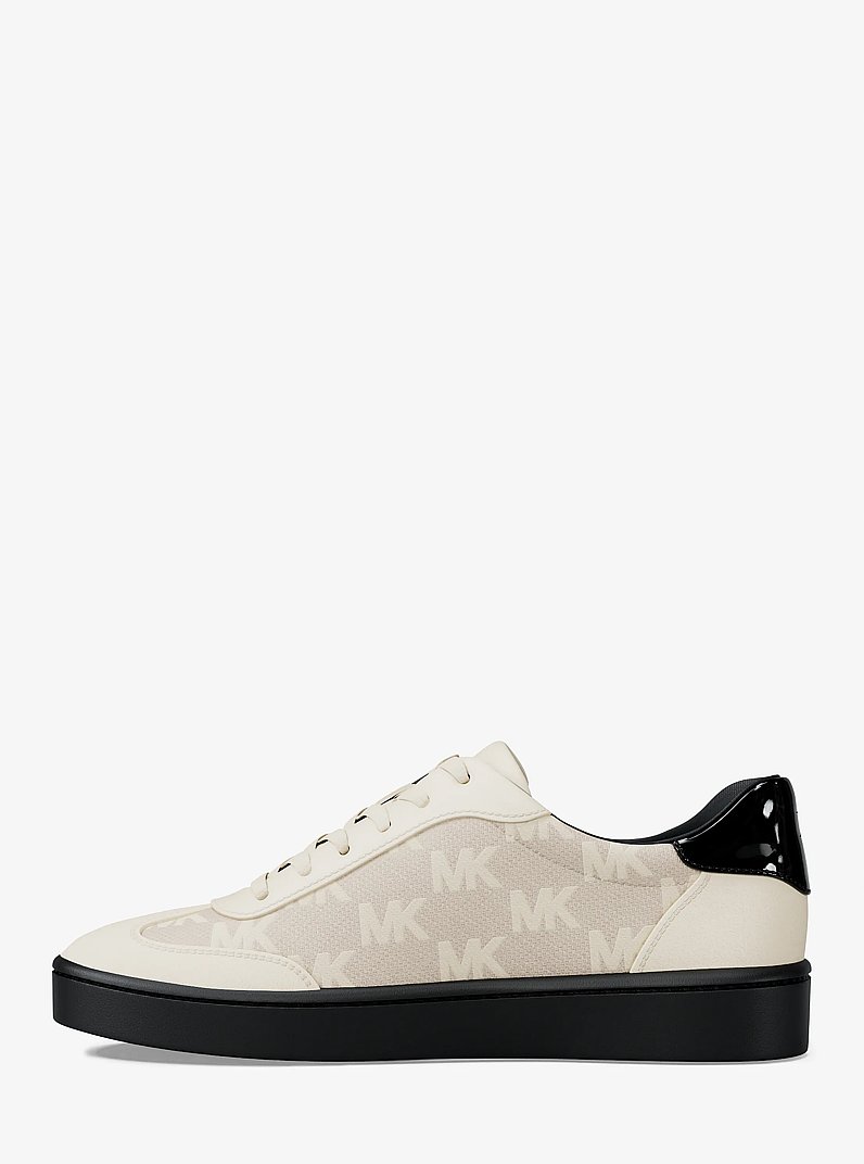 Scotty Logo Jacquard Sneaker in BLACK | Michael Kors