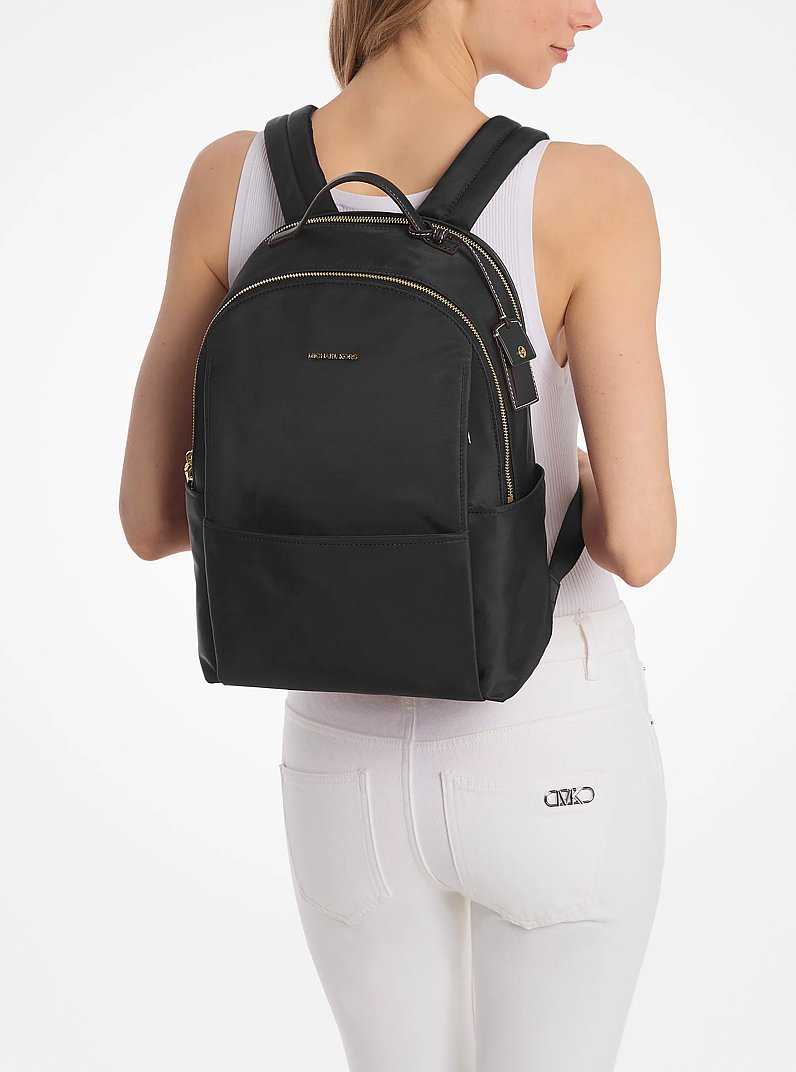 Sable Large Nylon Backpack in BLACK | Michael Kors