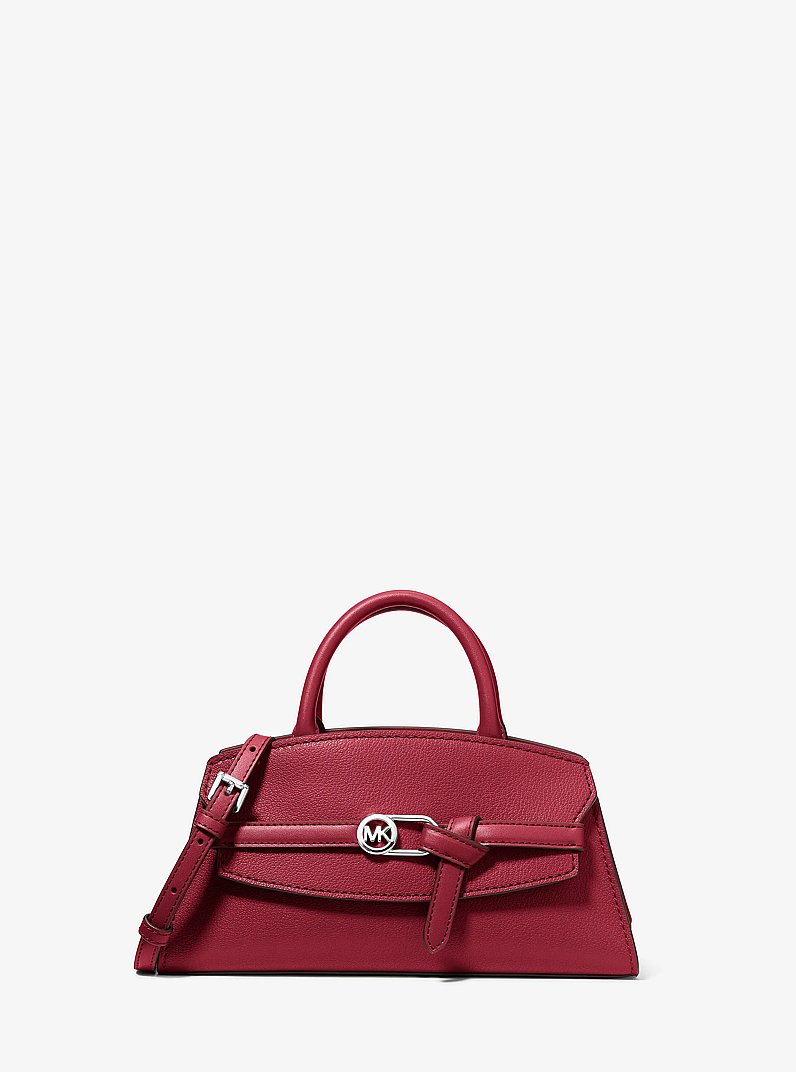 Greta Small Leather Satchel in GRANATE | Michael Kors