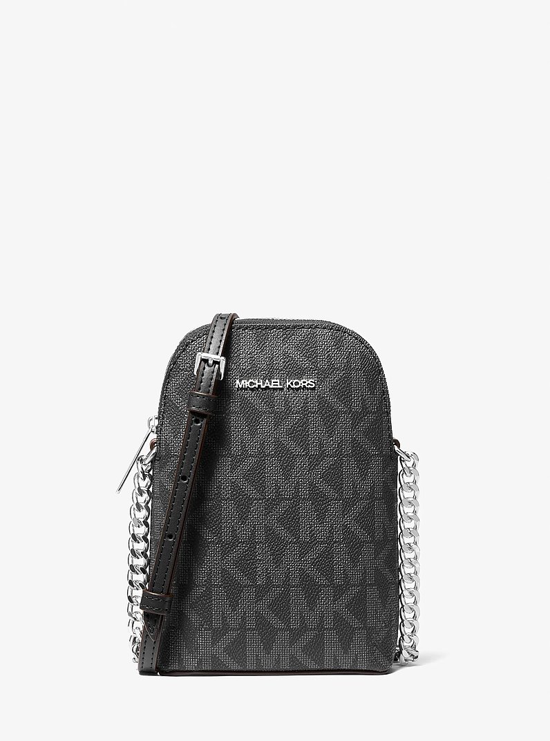 Petit sac &agrave; bandouli&egrave;re Jet Set &agrave; logo Signature in NOIR | Michael Kors