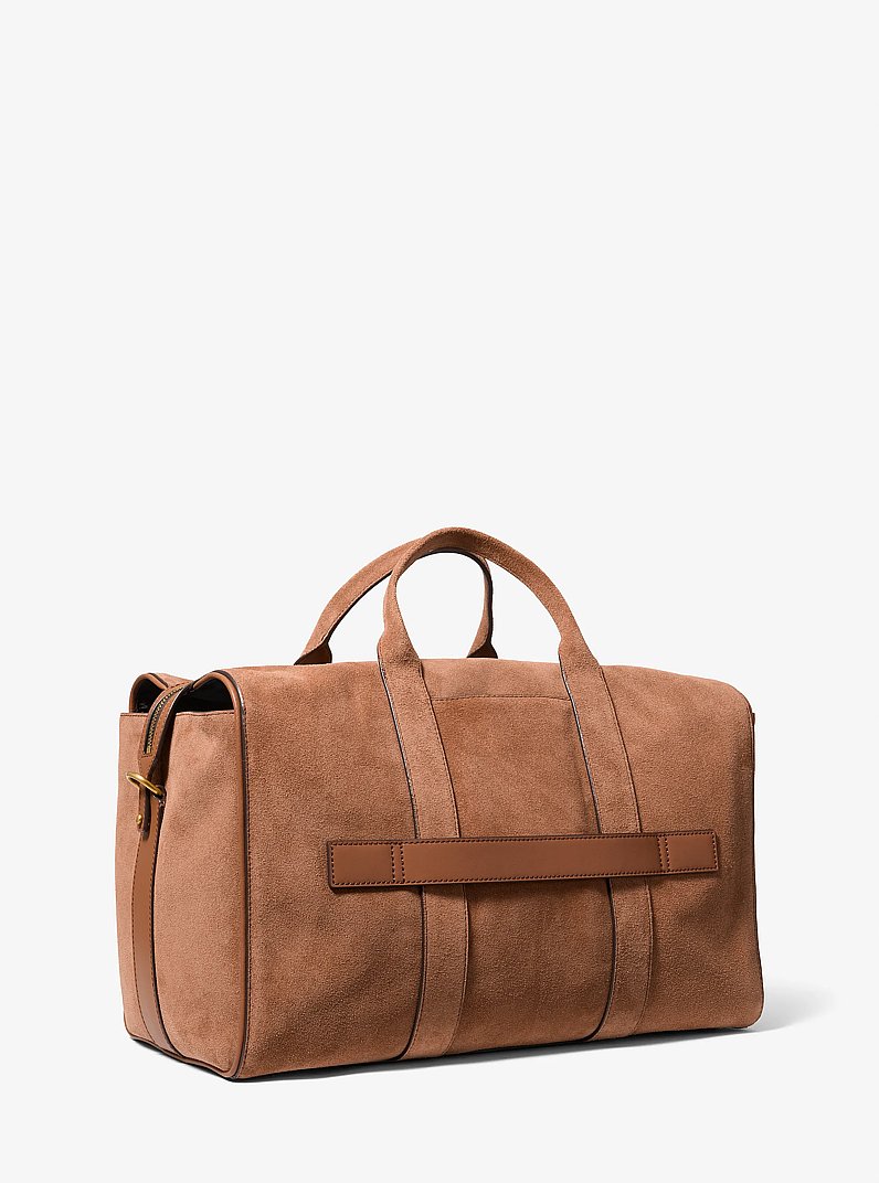 Freizeittasche Nicholas Medium aus Wildleder in LUGGAGE | Michael Kors