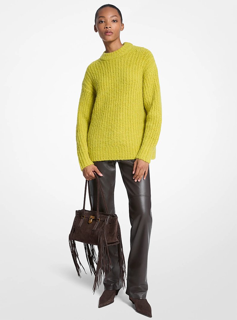Pullover aus strukturiertem Strick in APFEL | Michael Kors