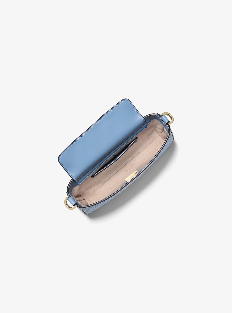Bryant Small Signature Logo Convertible Pochette in FRENCH BLUE | Michael Kors
