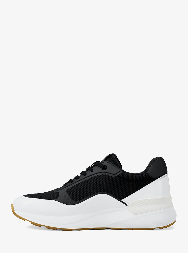Sneaker Trevor aus Materialmix in SCHWARZ/WEISS | Michael Kors