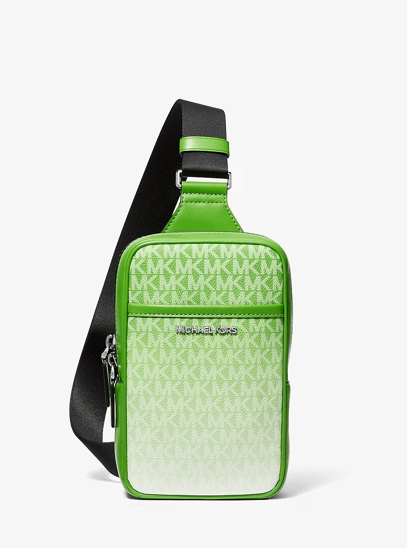 Ri&ntilde;onera Cooper mediana ombr&eacute; con logotipo in JUNGLE | Michael Kors