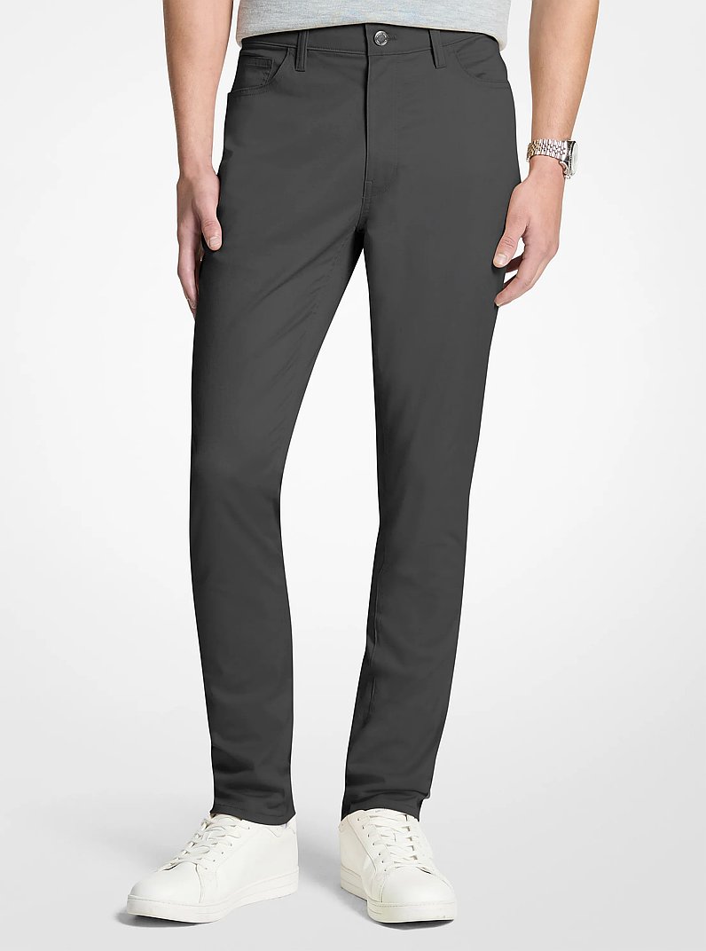 Parker Stretch Denim Pants in CHARCOAL | Michael Kors