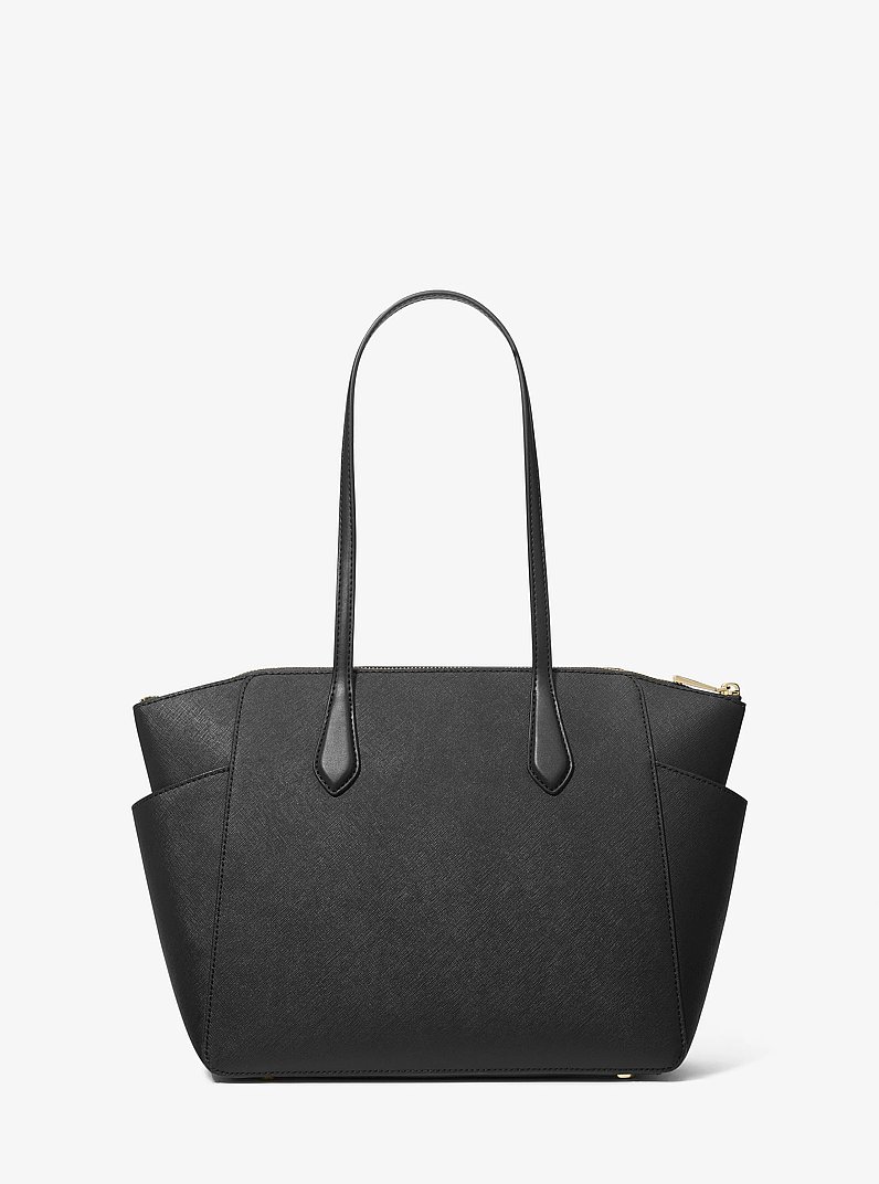 Borsa tote Marilyn media in pelle Saffiano in NERO | Michael Kors