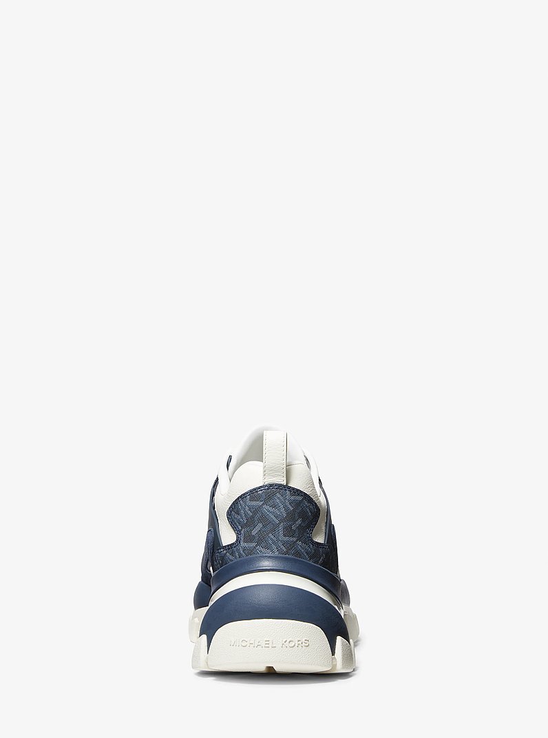 Sneaker Nick aus Empire Signature-Logostoff und Leder