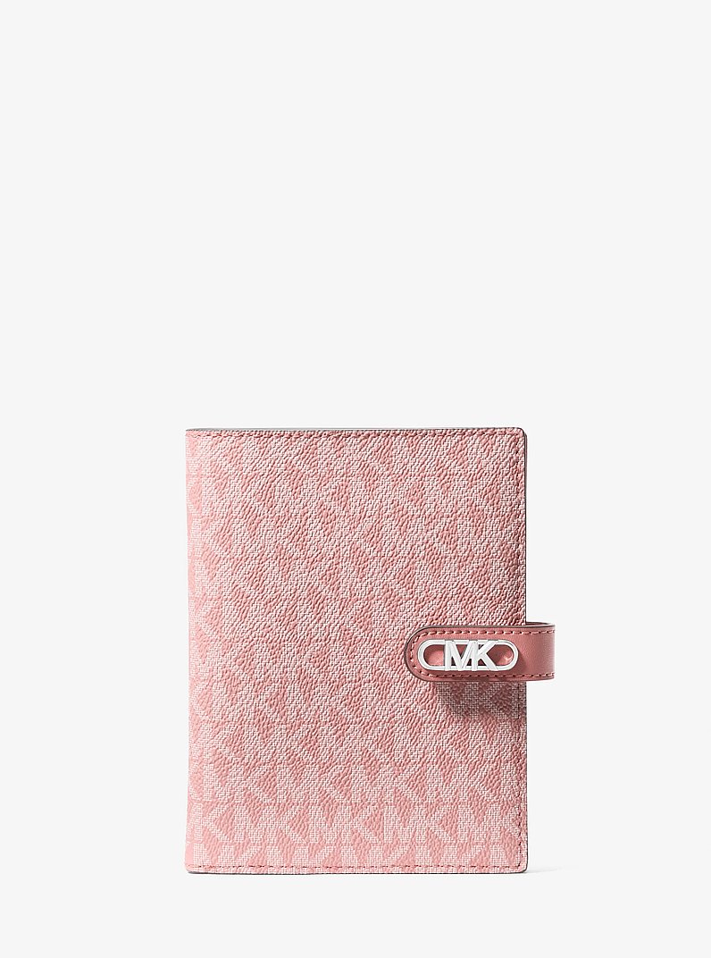 Cartera para pasaporte Empire mediana con logotipo in ROSA | Michael Kors