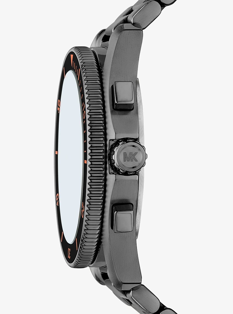 Oversized Maritime Gunmetal Watch in GUNMETAL | Michael Kors