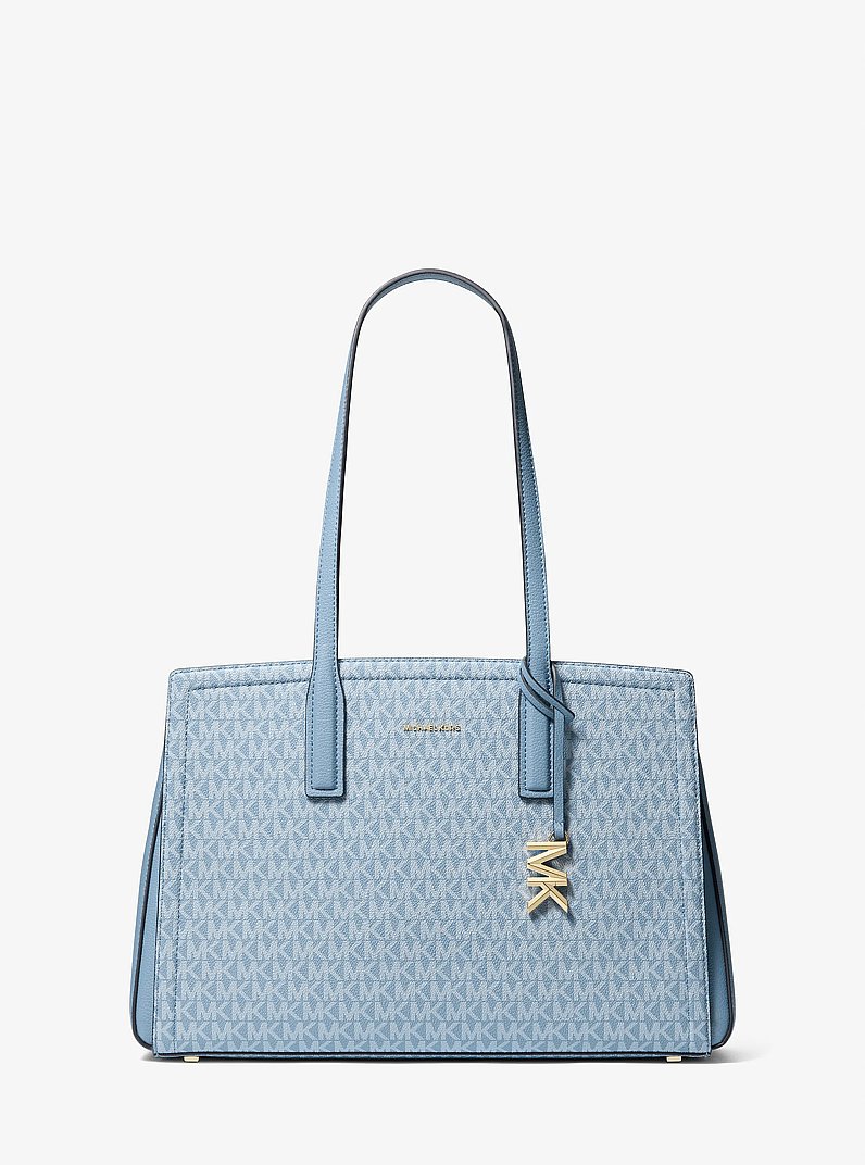 Laila Medium Signature Logo Tote Bag