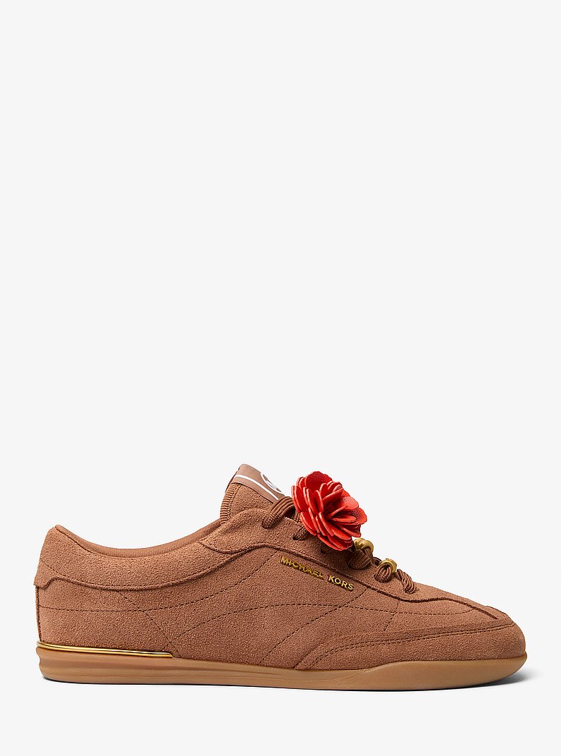 Calzado deportivo Nolan de gamuza adornado in LUGGAGE | Michael Kors