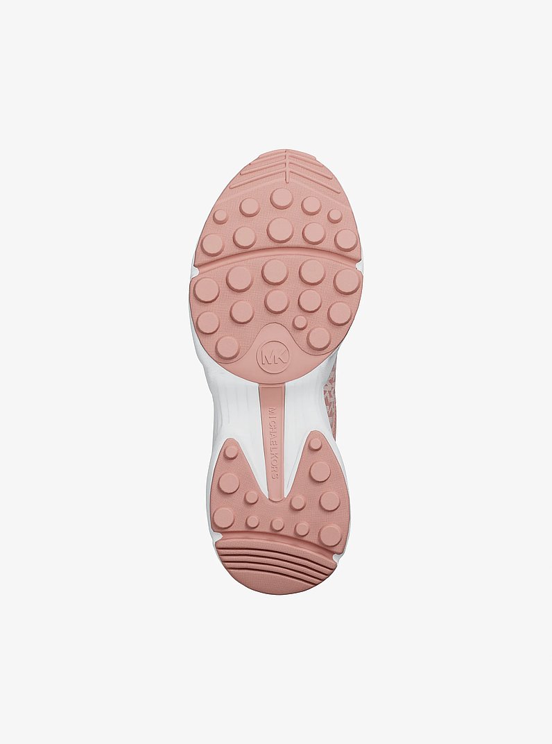 Katrina Mixed-Media Trainer in POWDER BLUSH | Michael Kors