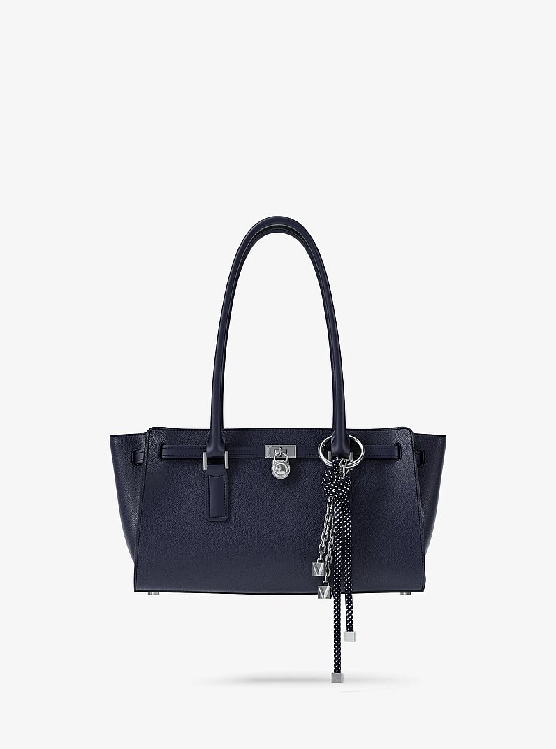 Bolso satchel Hamilton Moderne peque&ntilde;o de piel in VESTIDO AZUL | Michael Kors