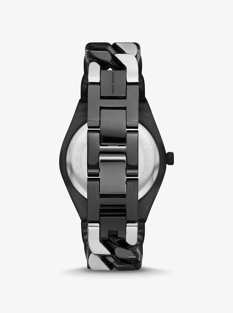 Lennox Two-Tone Watch in BLACK | Michael Kors