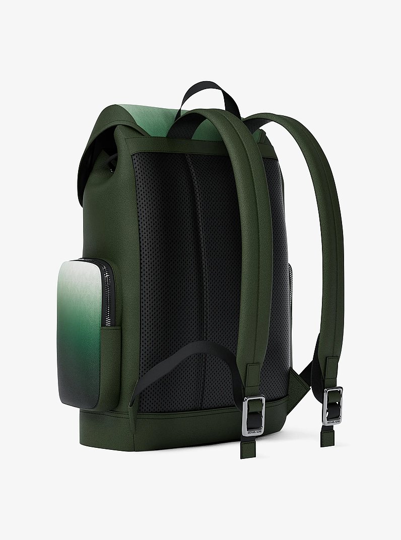 Cooper Medium Ombr&eacute; Signature Logo City Backpack in MOSS MULTI | Michael Kors