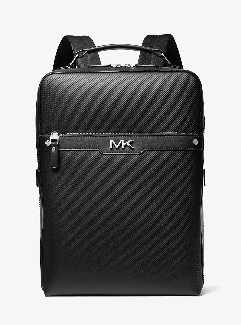 Varick Saffiano Leather Backpack in BLACK | Michael Kors