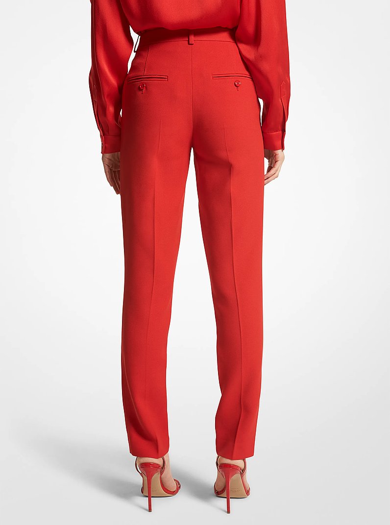 Pantal&oacute;n Samantha de crep&eacute; texturizado doble in AMAPOLA | Michael Kors