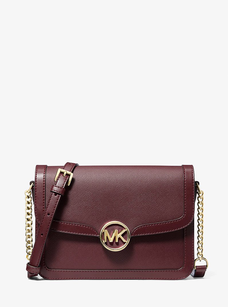 Leida Medium Shoulder Bag in OXBLOOD | Michael Kors
