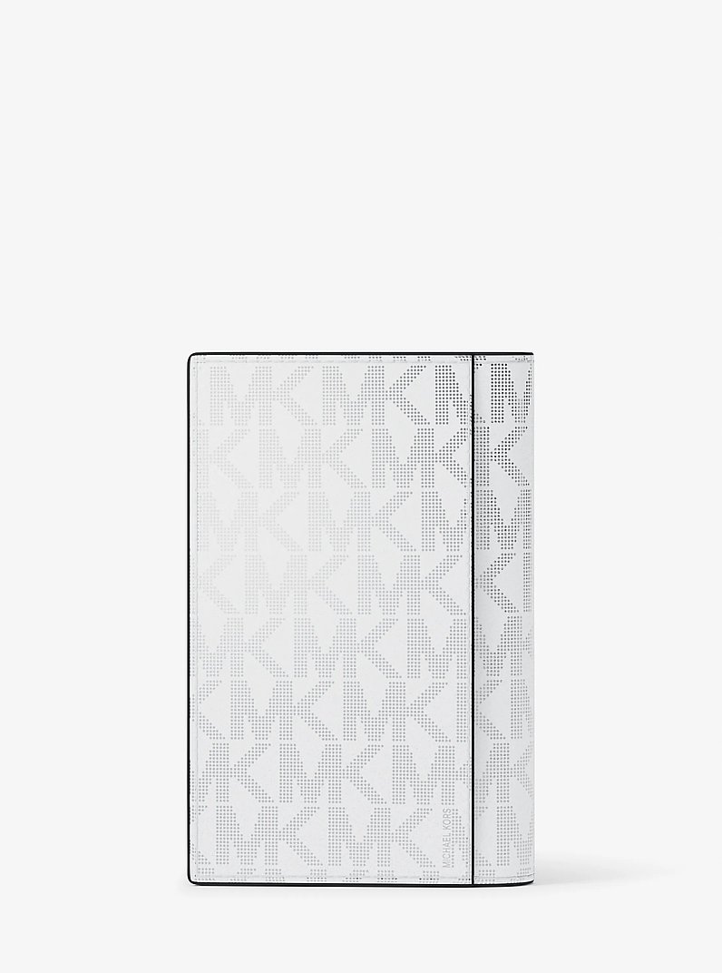 Hudson Metallic Signature Logo Folding Card Case
