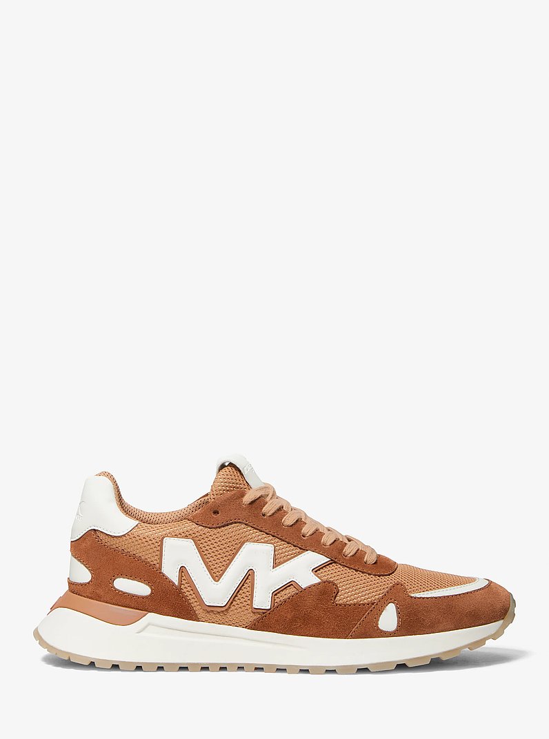 Sneaker Miles aus Wildleder und Mesh in BL ERDNUSSBR MELIERT | Michael Kors