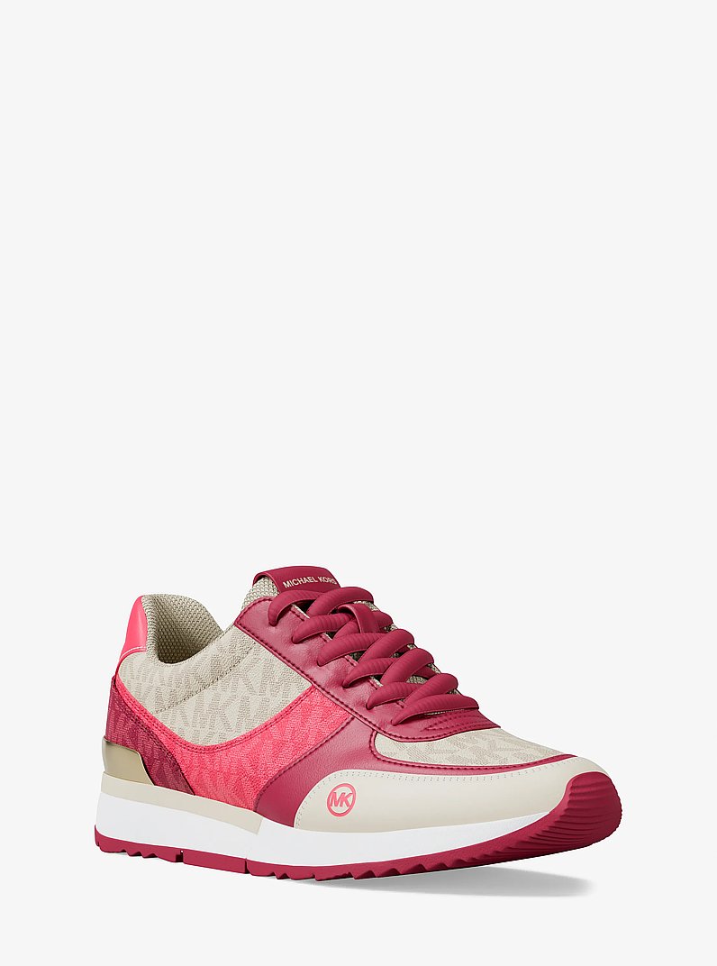 Andi Mixed-Media Trainer in DK RASPBERRY | Michael Kors