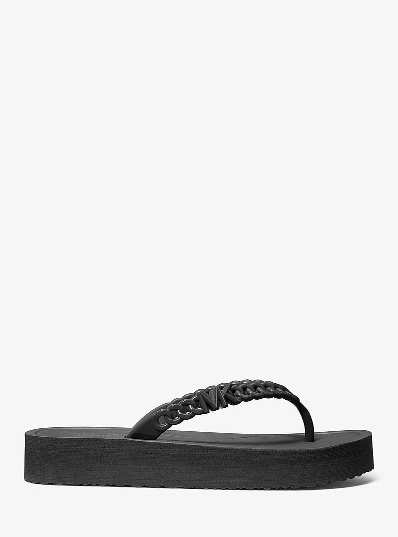 Zaza Platform Flip Flop in BLACK | Michael Kors