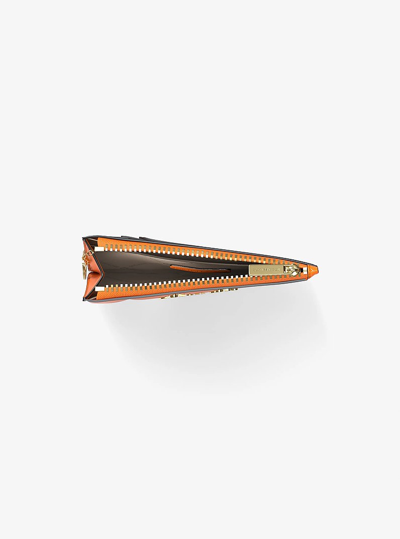 Jet Set Small Patent Coin Purse in POP ORANGE | Michael Kors