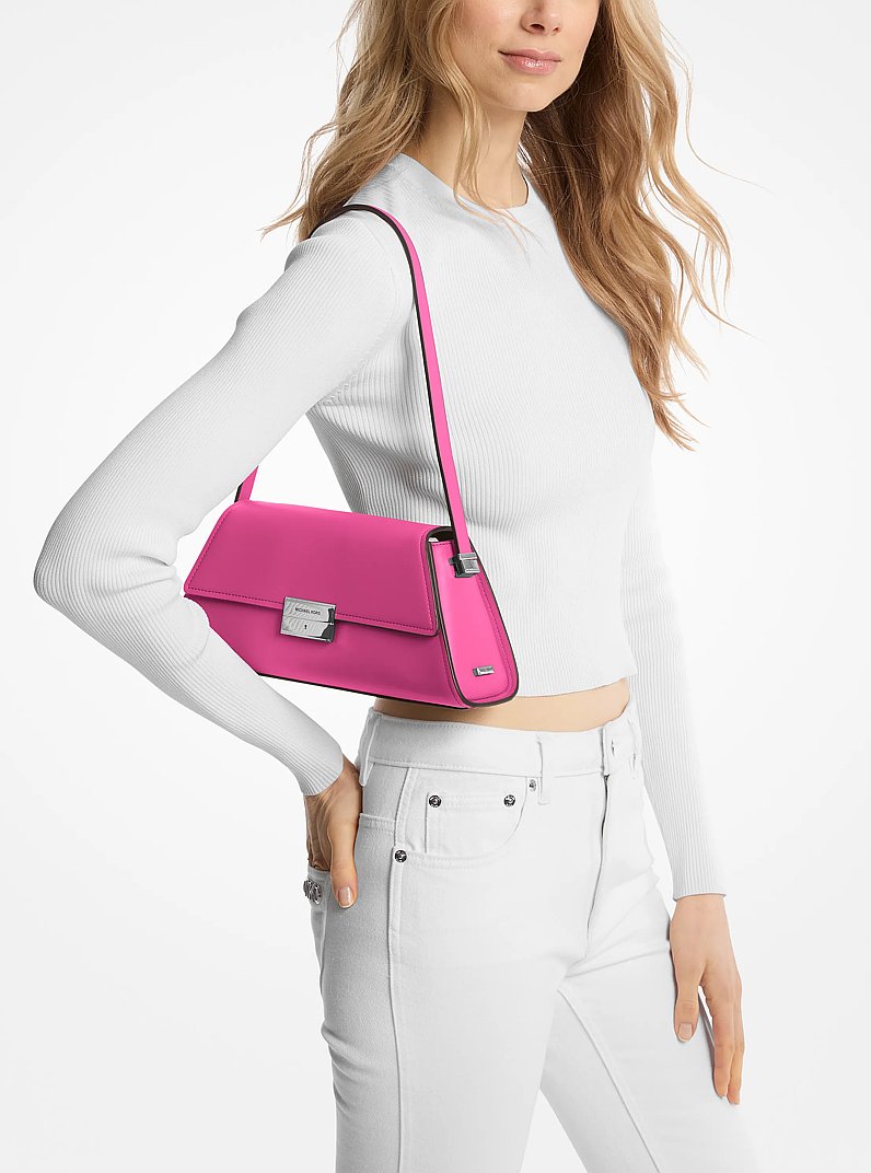 Ludlow Medium Leather Shoulder Bag in WILD BERRY - Sale | Michael