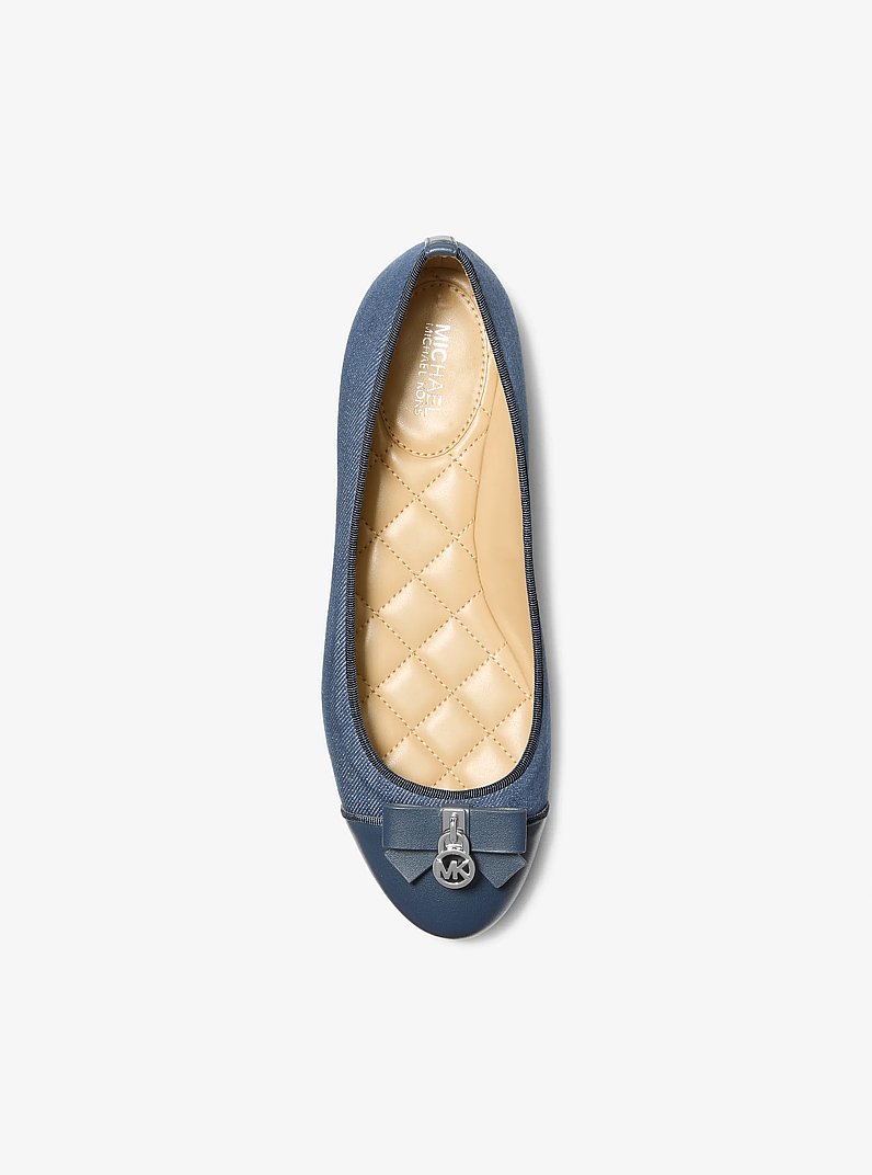 Honey Denim Ballet Flat in MEDIUM BLUE WASH | Michael Kors